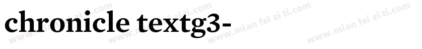 chronicle textg3字体转换